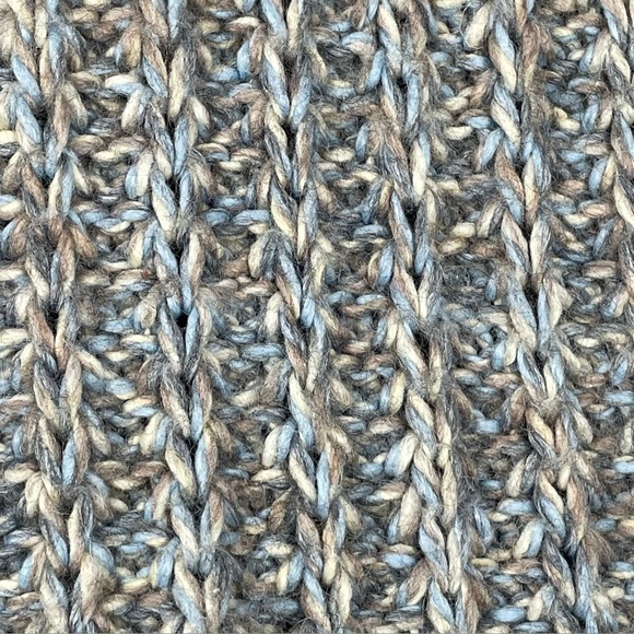 Free People Wool Blend Knitted Chunky Boxy Cozy Long Cardigan Sweater - M - Picture 16 of 16